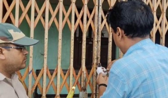 BMS Office Sealed in Dharmanagar Amidst Labor Unrest BMS Office Sealed in Dharmanagar Amidst Labor Unrest